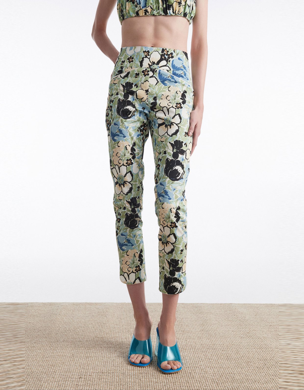 Nadia Rapti Alice trousers floral blue