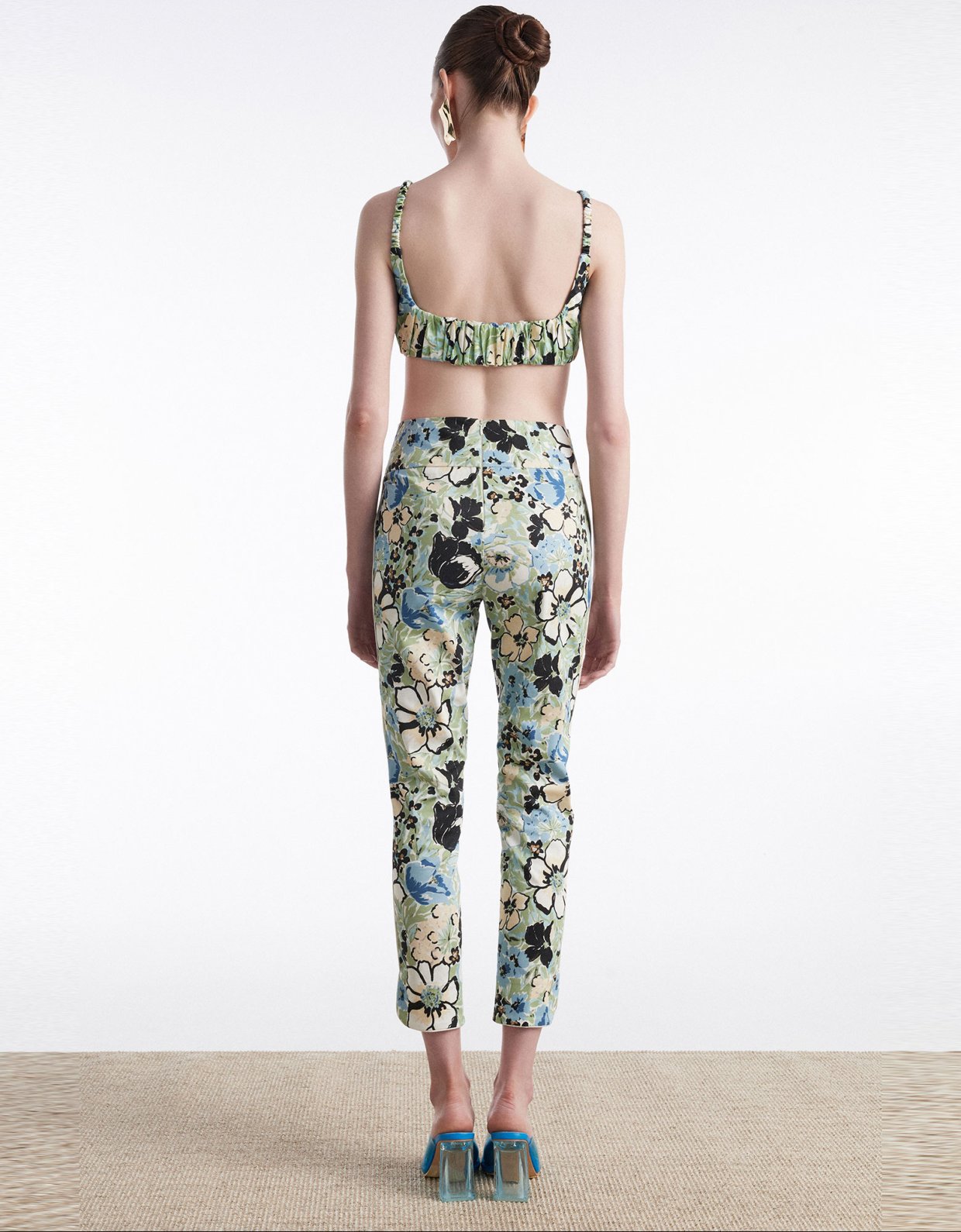 Nadia Rapti Alice trousers floral blue