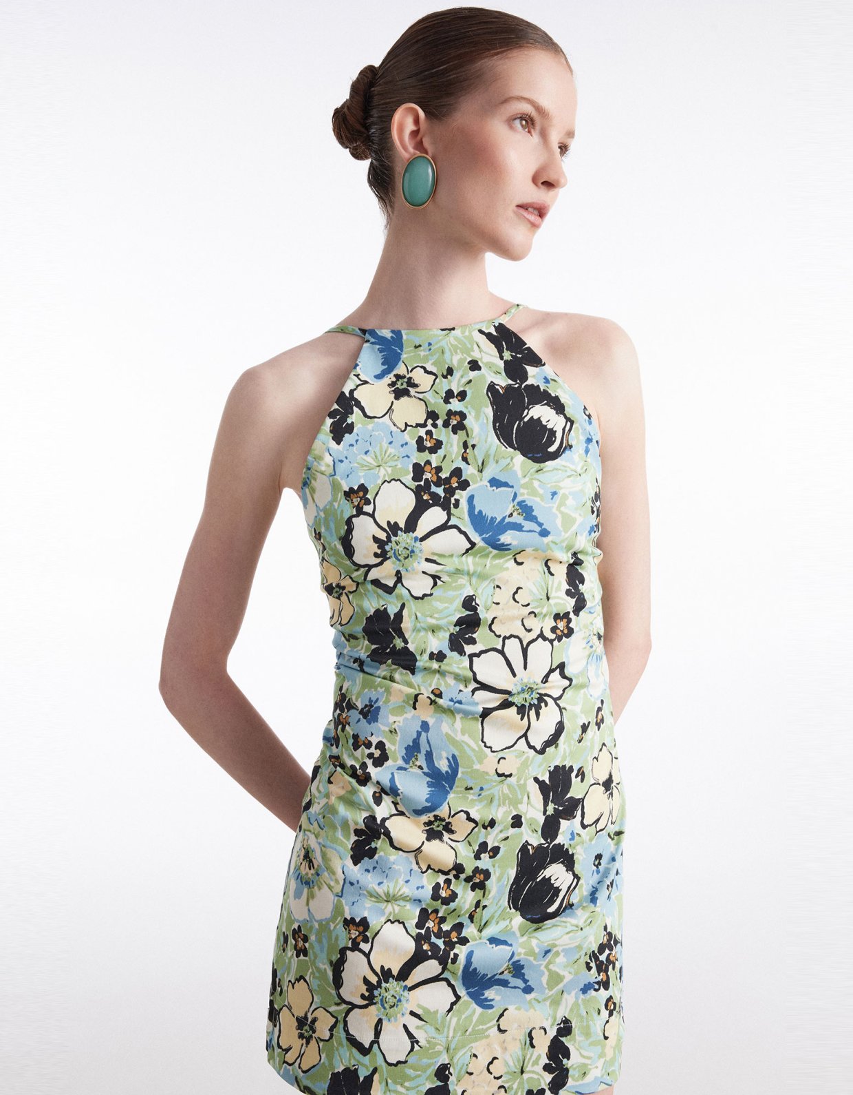 Nadia Rapti Alice dress mini floral blue