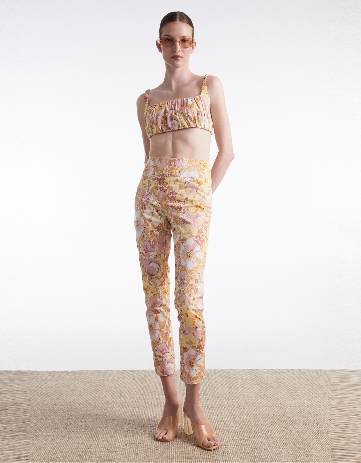 Nadia Rapti Alice trousers floral pink