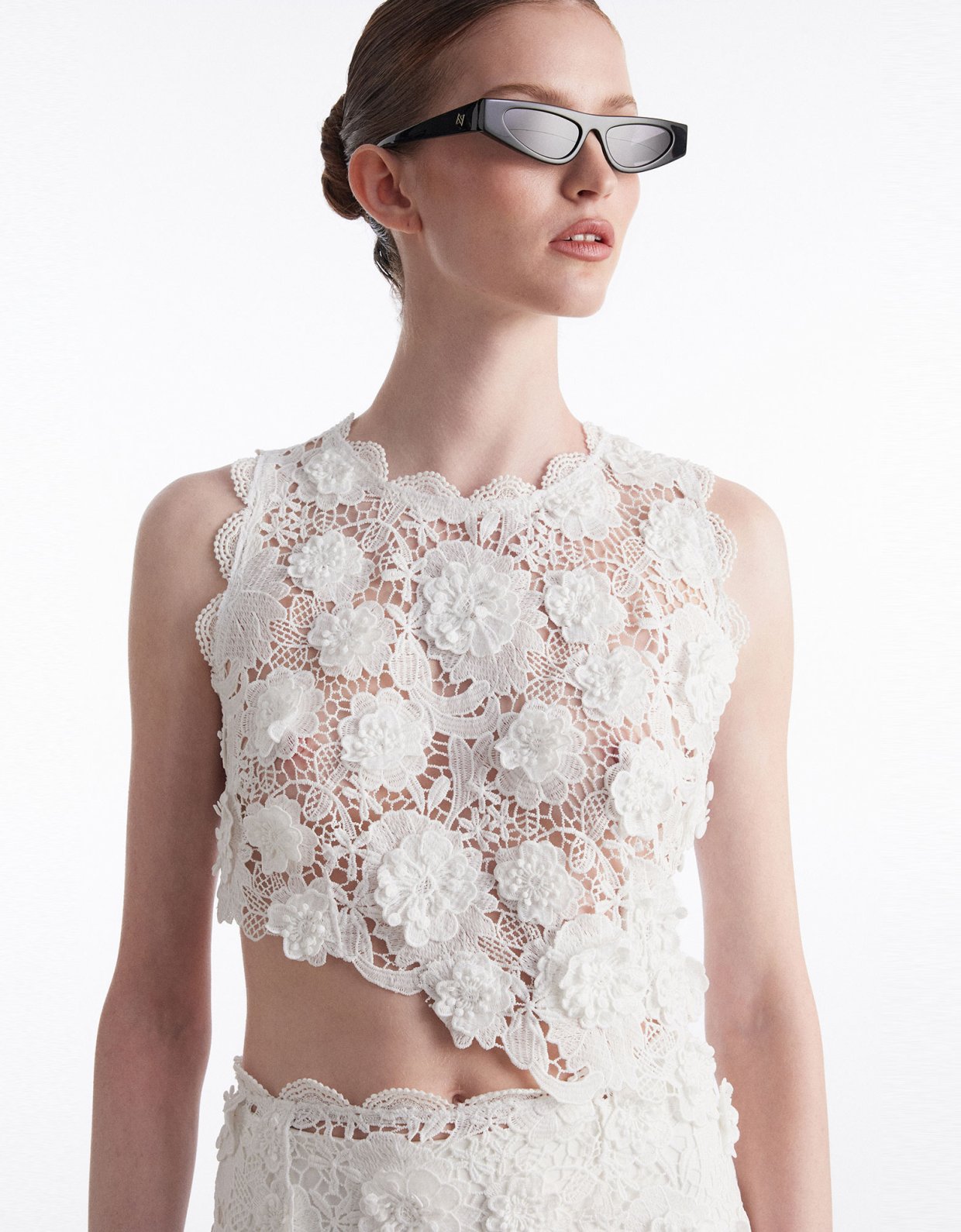 Nadia Rapti Charlotte top white