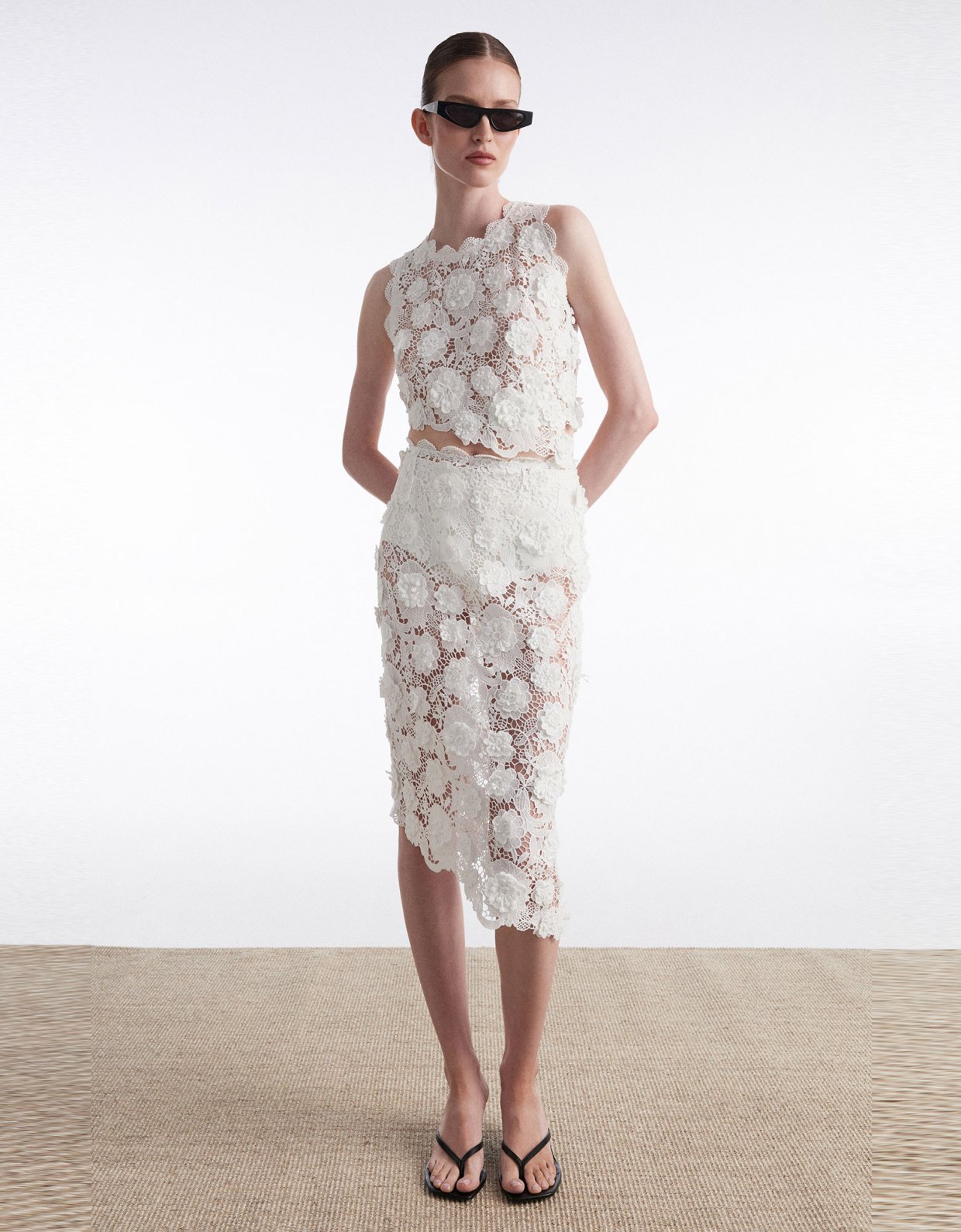 Nadia Rapti Charlotte top white