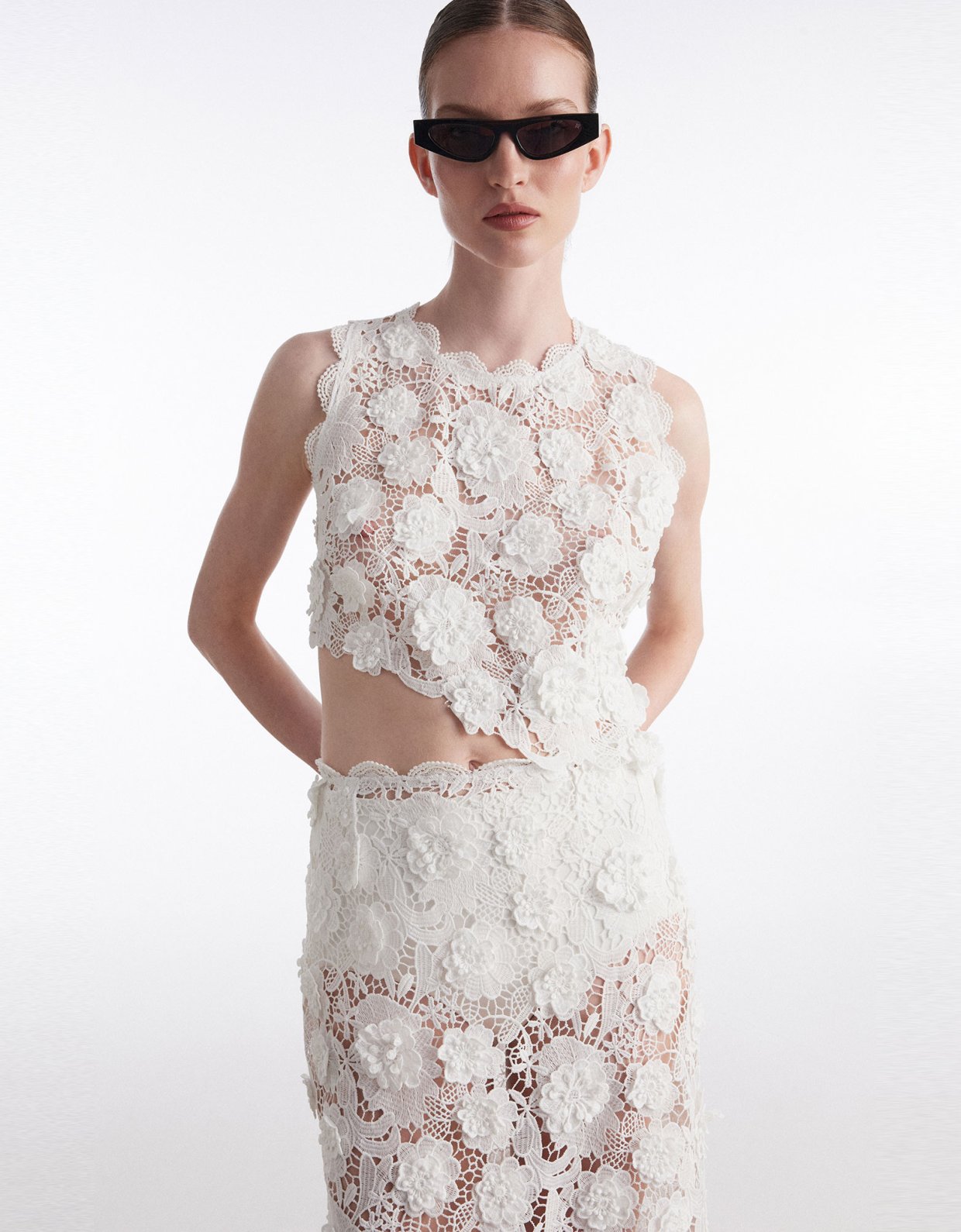 Nadia Rapti Charlotte top white