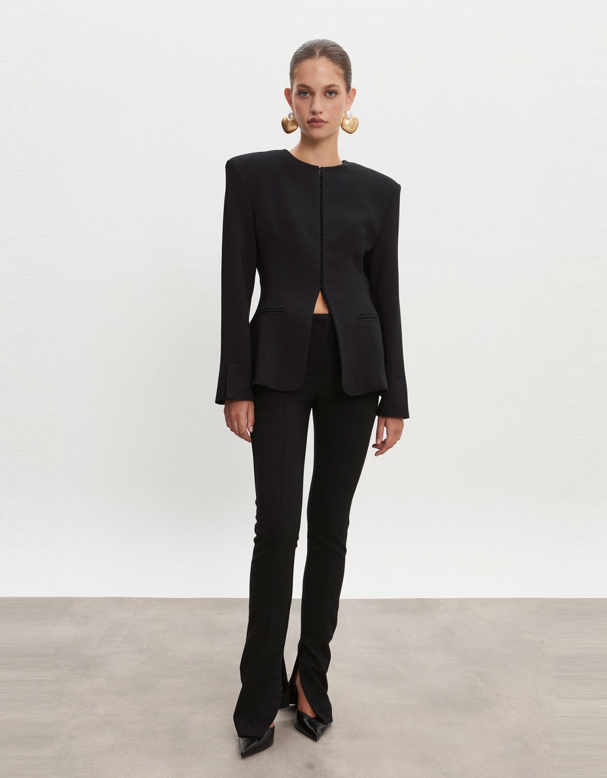 Nadia Rapti Hourglass skinny trousers black