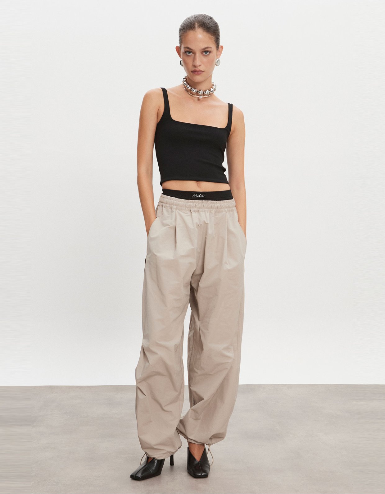 Nadia Rapti Paolo trackpants M/W greige