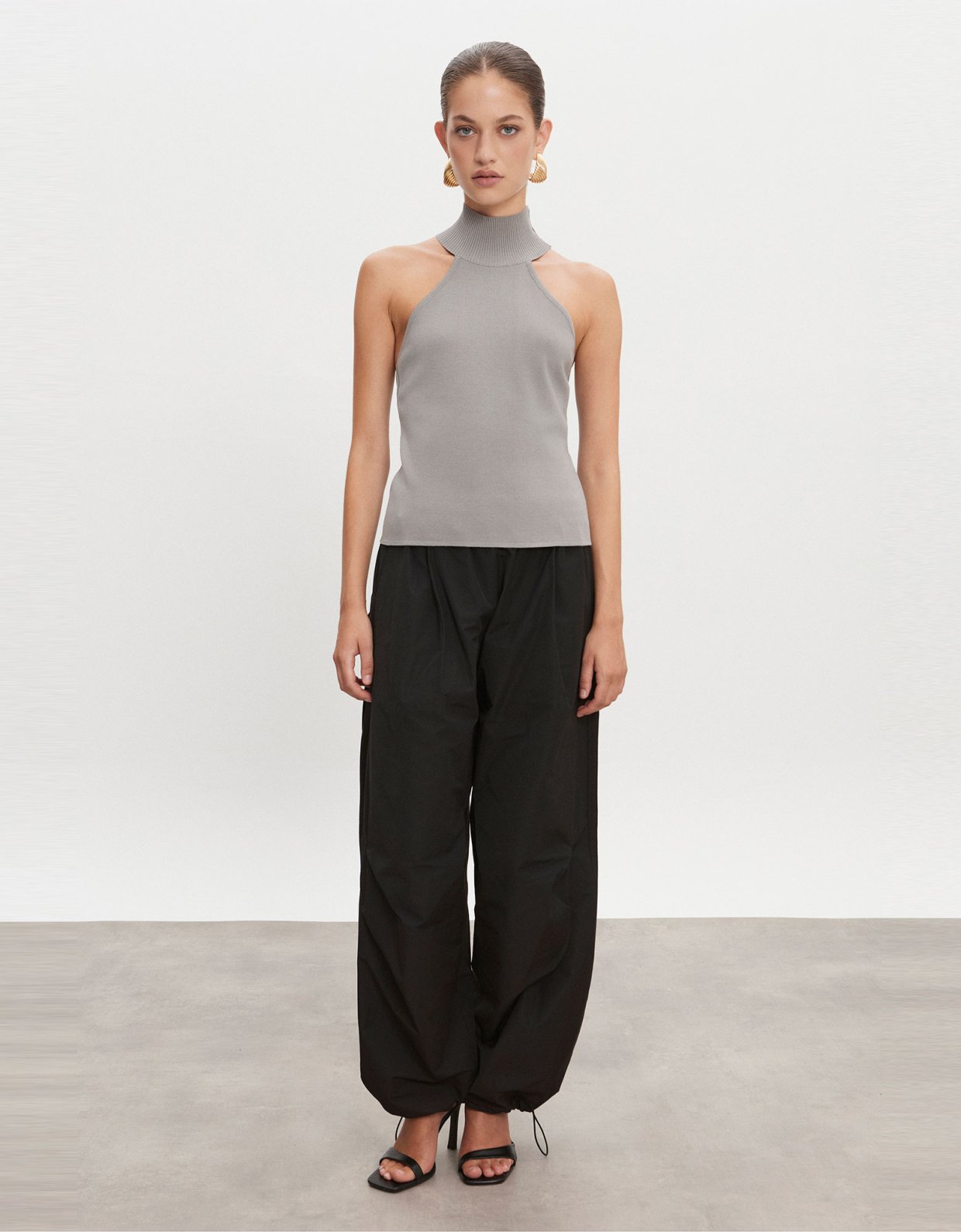 Nadia Rapti Heaven knitted top grey