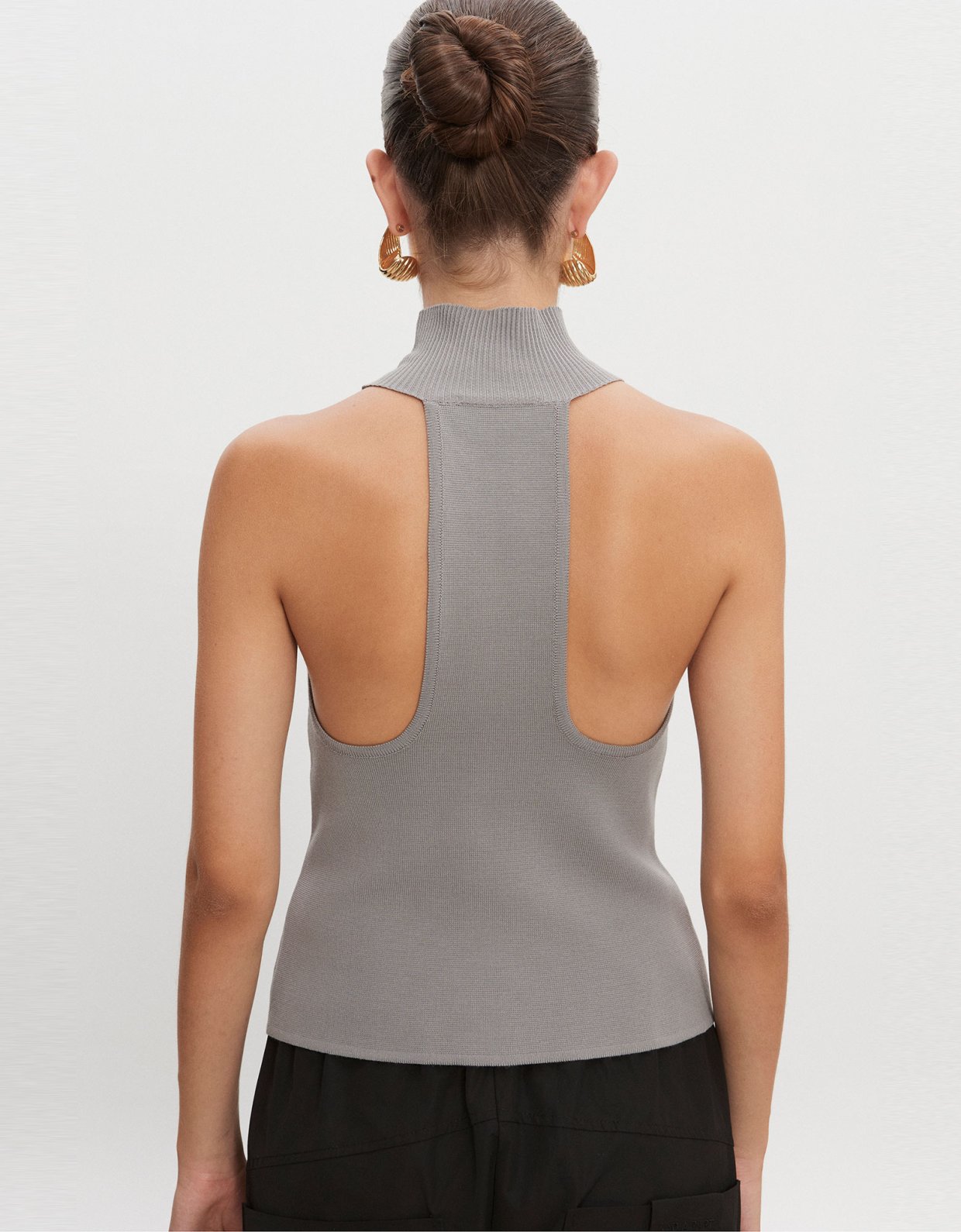 Nadia Rapti Heaven knitted top grey