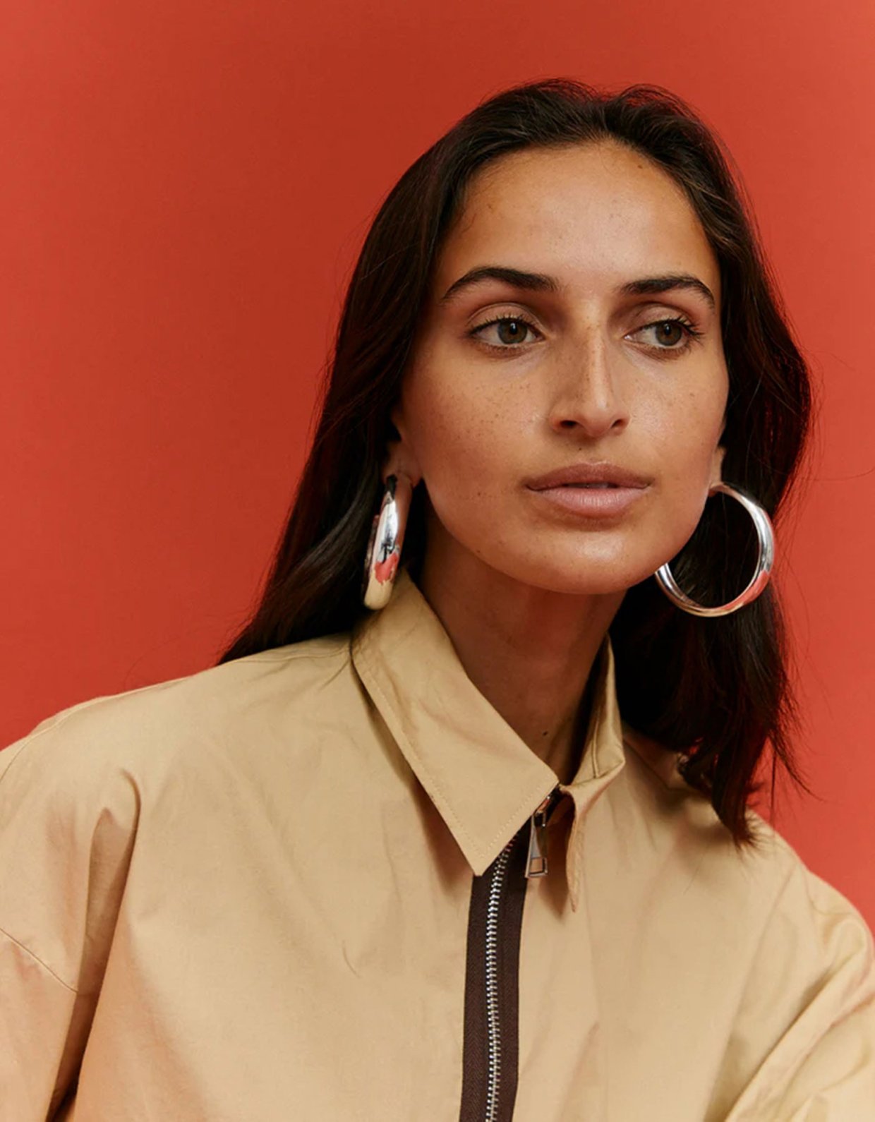 Moncollier Naomi silver earrings