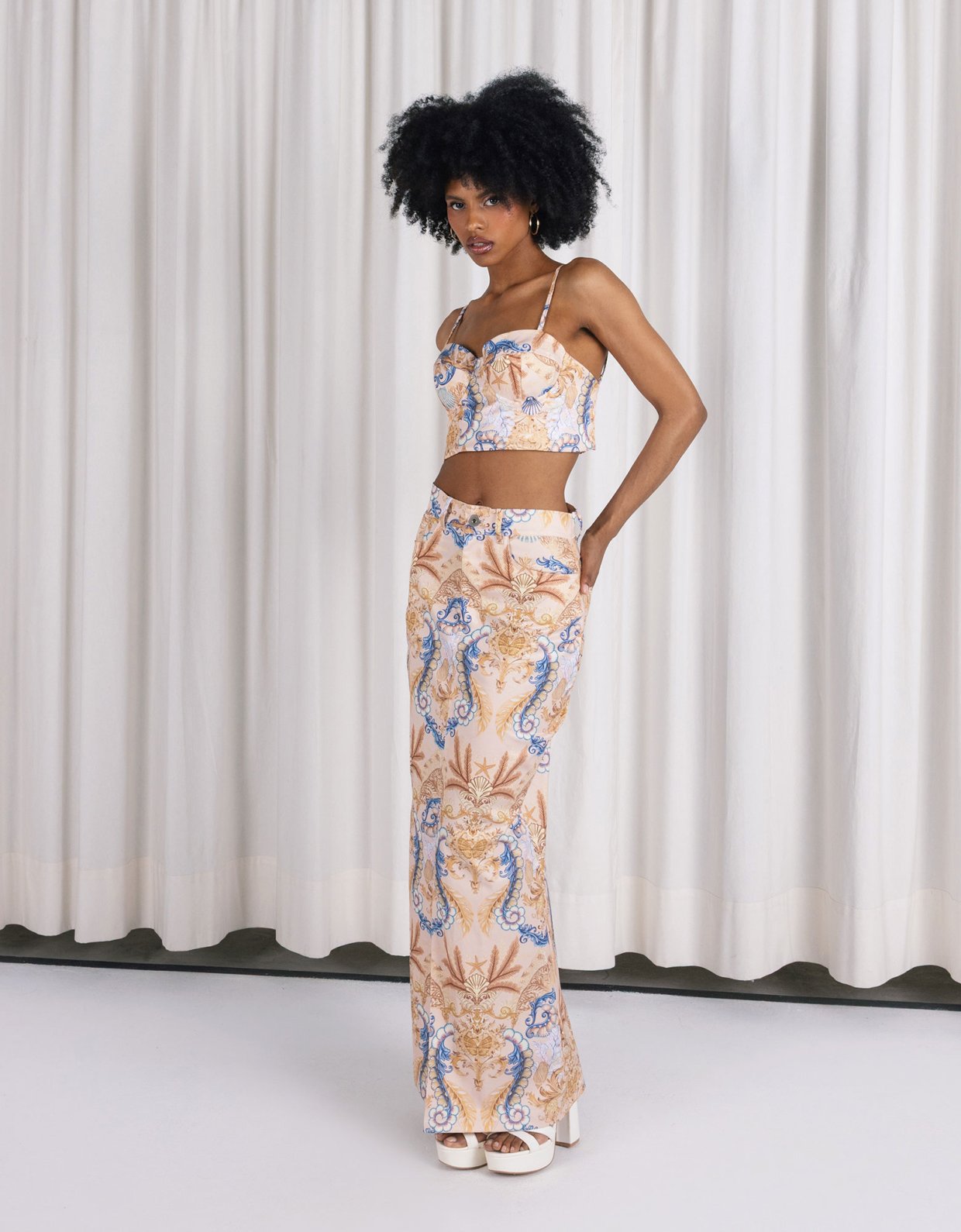 Abstracto Nausica pencil skirt