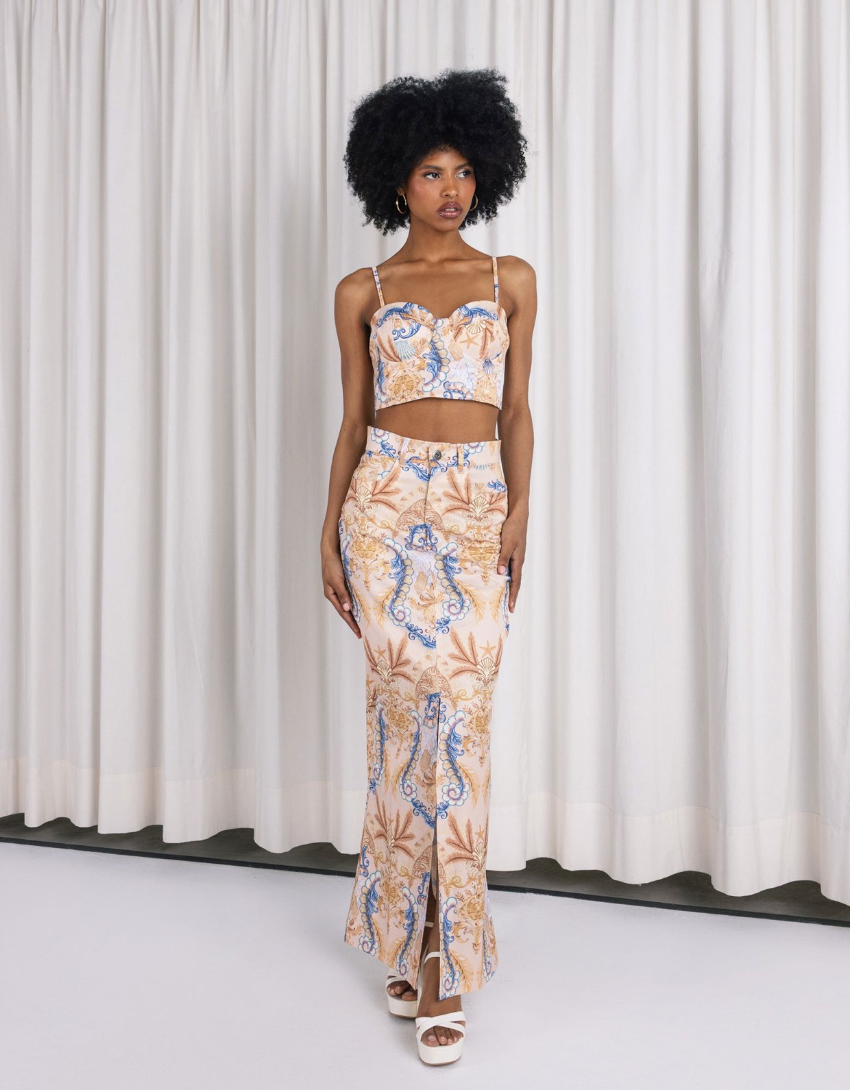 Abstracto Nausica pencil skirt