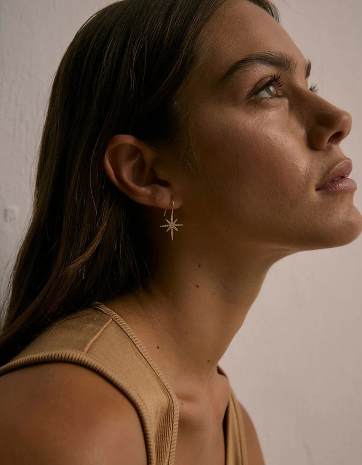 Moncollier Night gold earrings