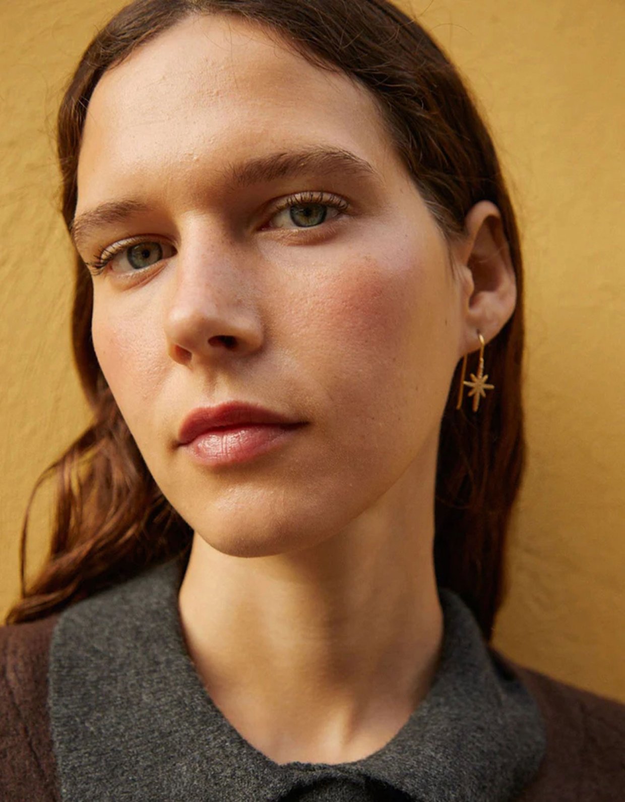 Moncollier Night gold earrings