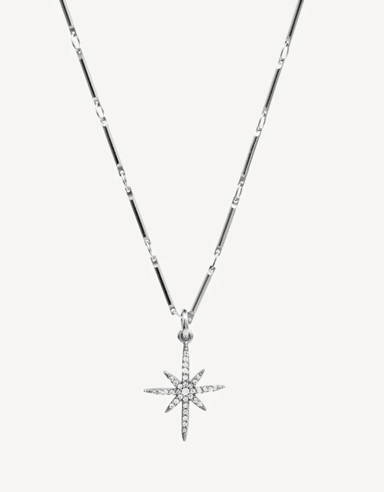 Moncollier Night silver necklace