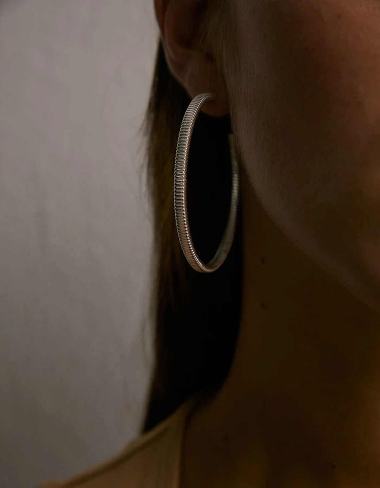 Moncollier Nile silver earrings