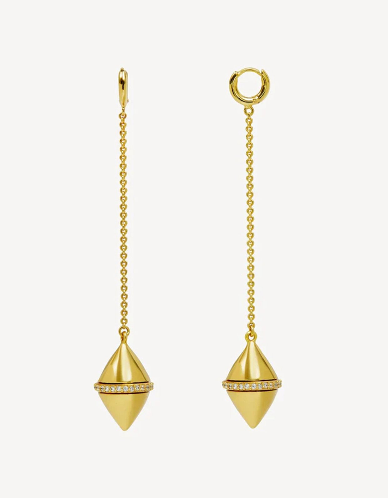 Moncollier Olive gold earrings