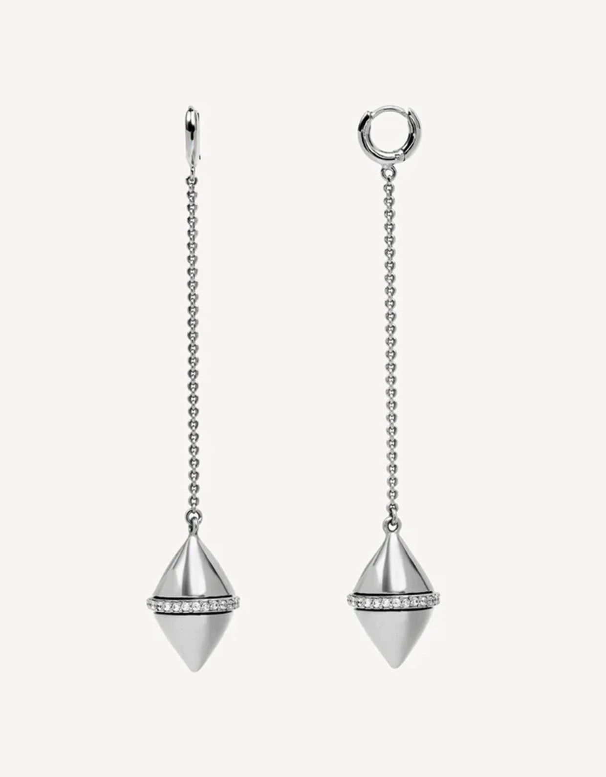 Moncollier Olive silver earrings