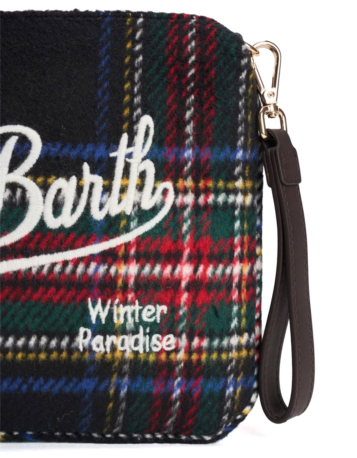 MC2 Saint Barth Parisienne crossbody bag wool tartan