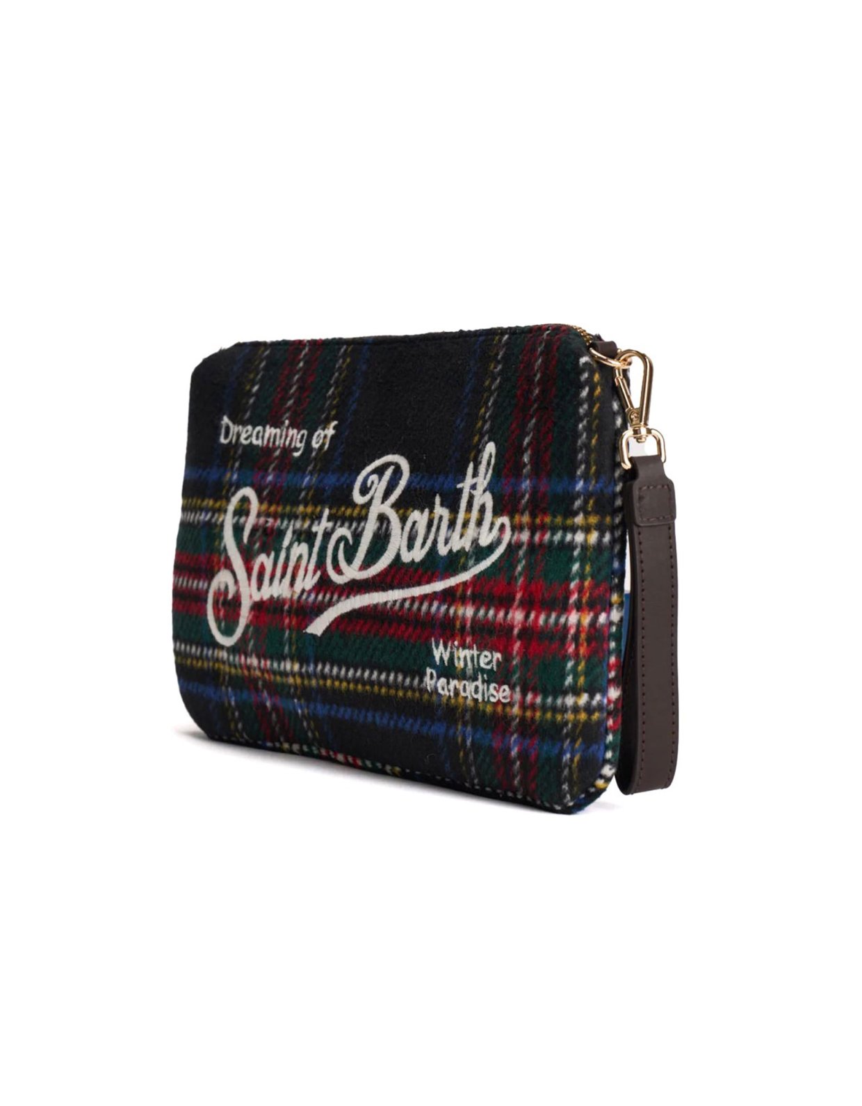 MC2 Saint Barth Parisienne crossbody bag wool tartan
