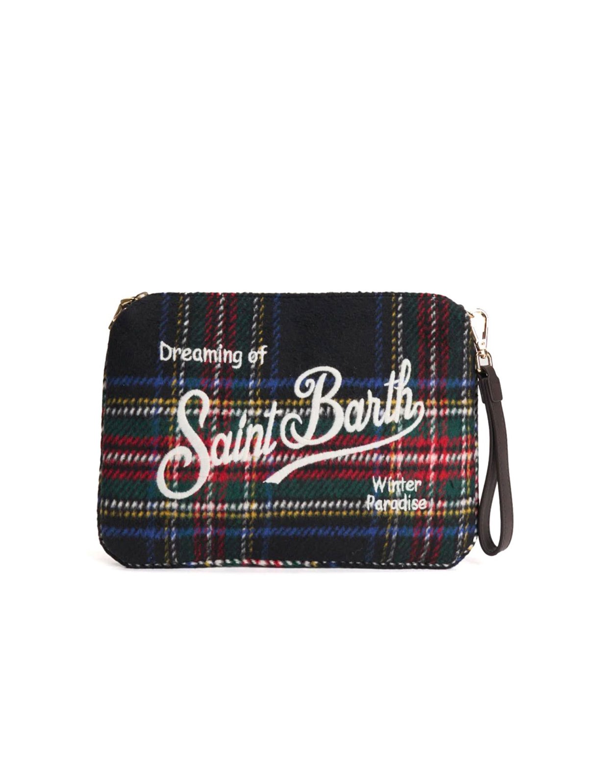 MC2 Saint Barth Parisienne crossbody bag wool tartan