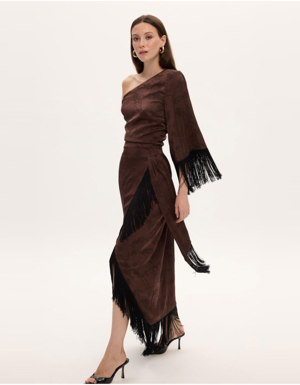 Ciel Concept Blair brown skirt with fringes
