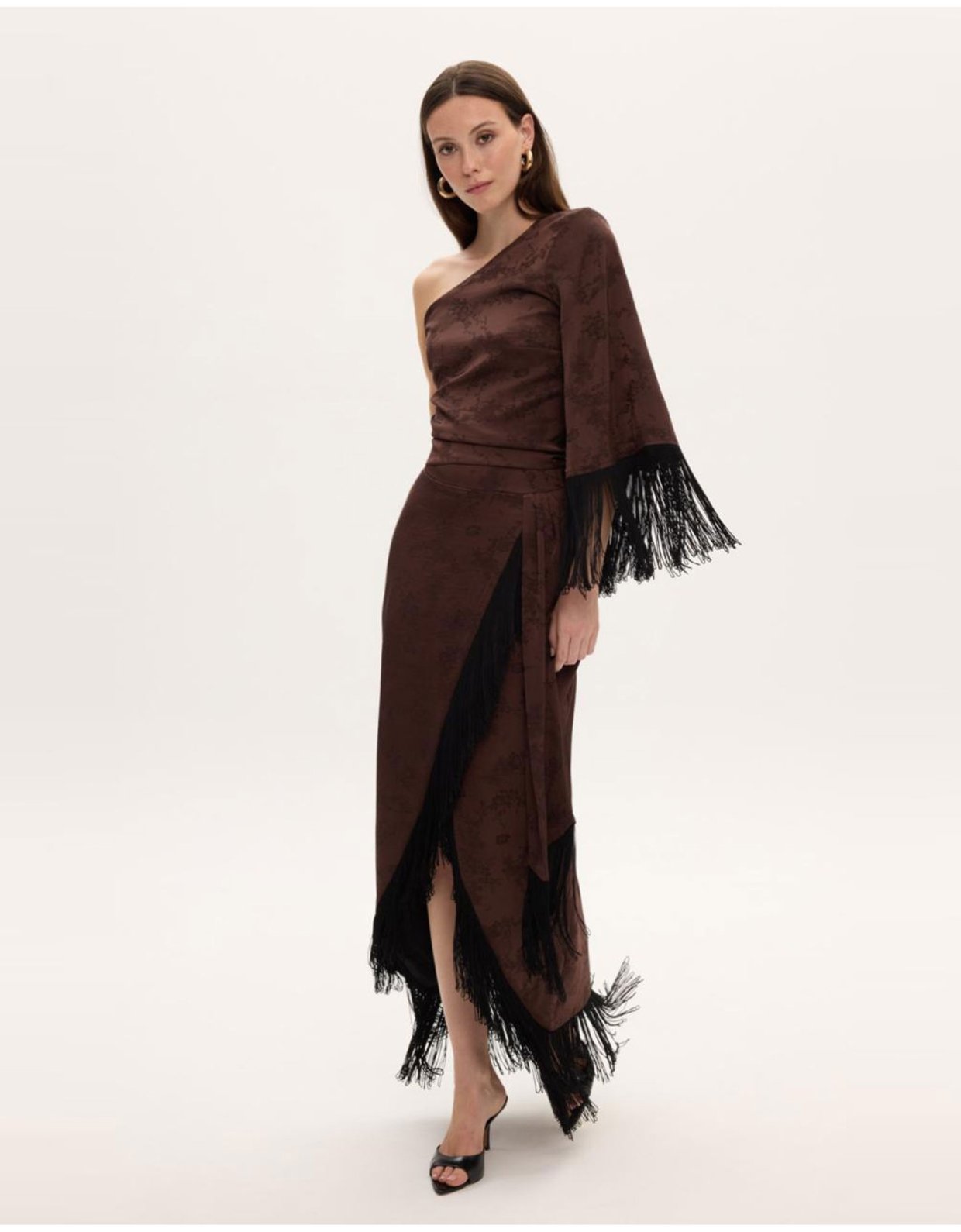 Ciel Concept Blair brown skirt with fringes