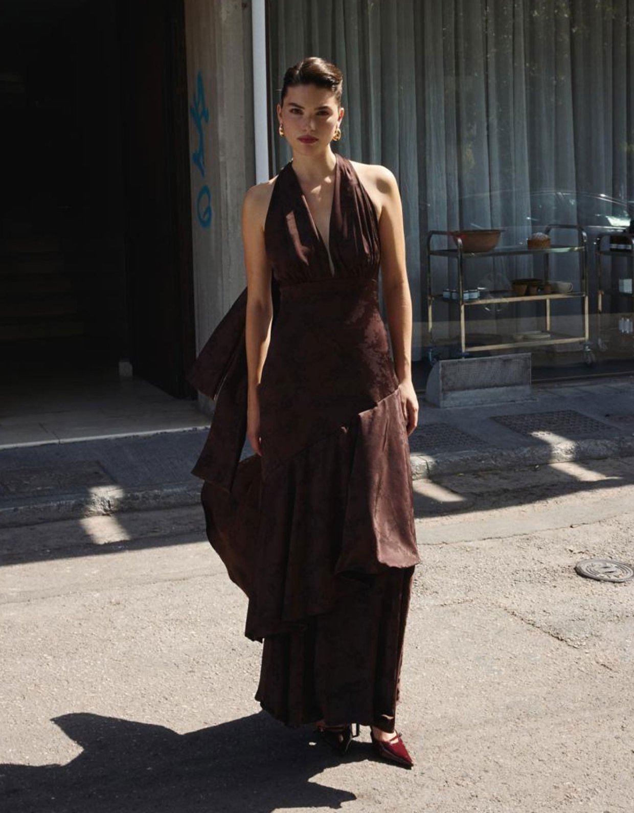 Ciel Concept Blair brown long dress