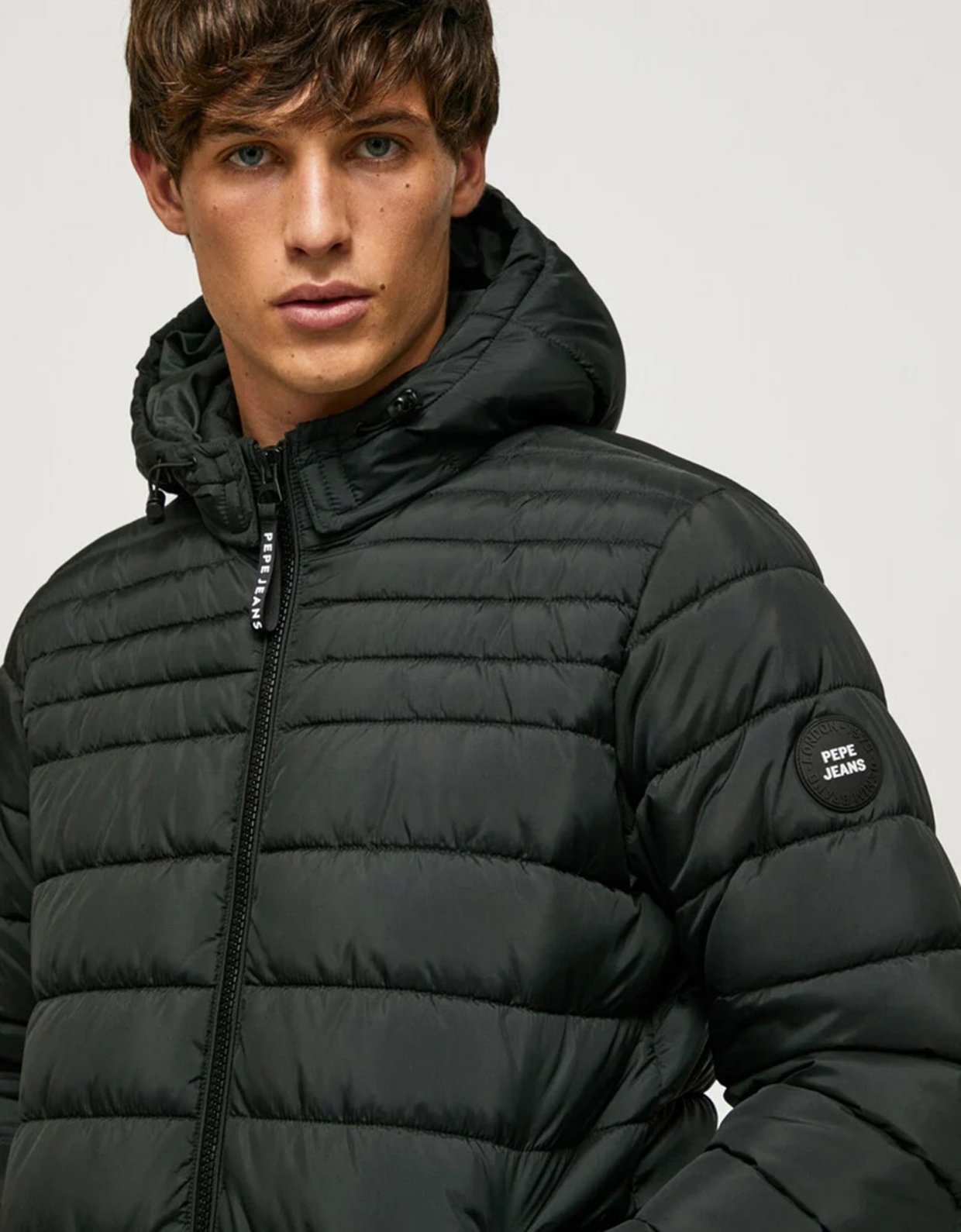 Pepe Jeans James quilted jacket black