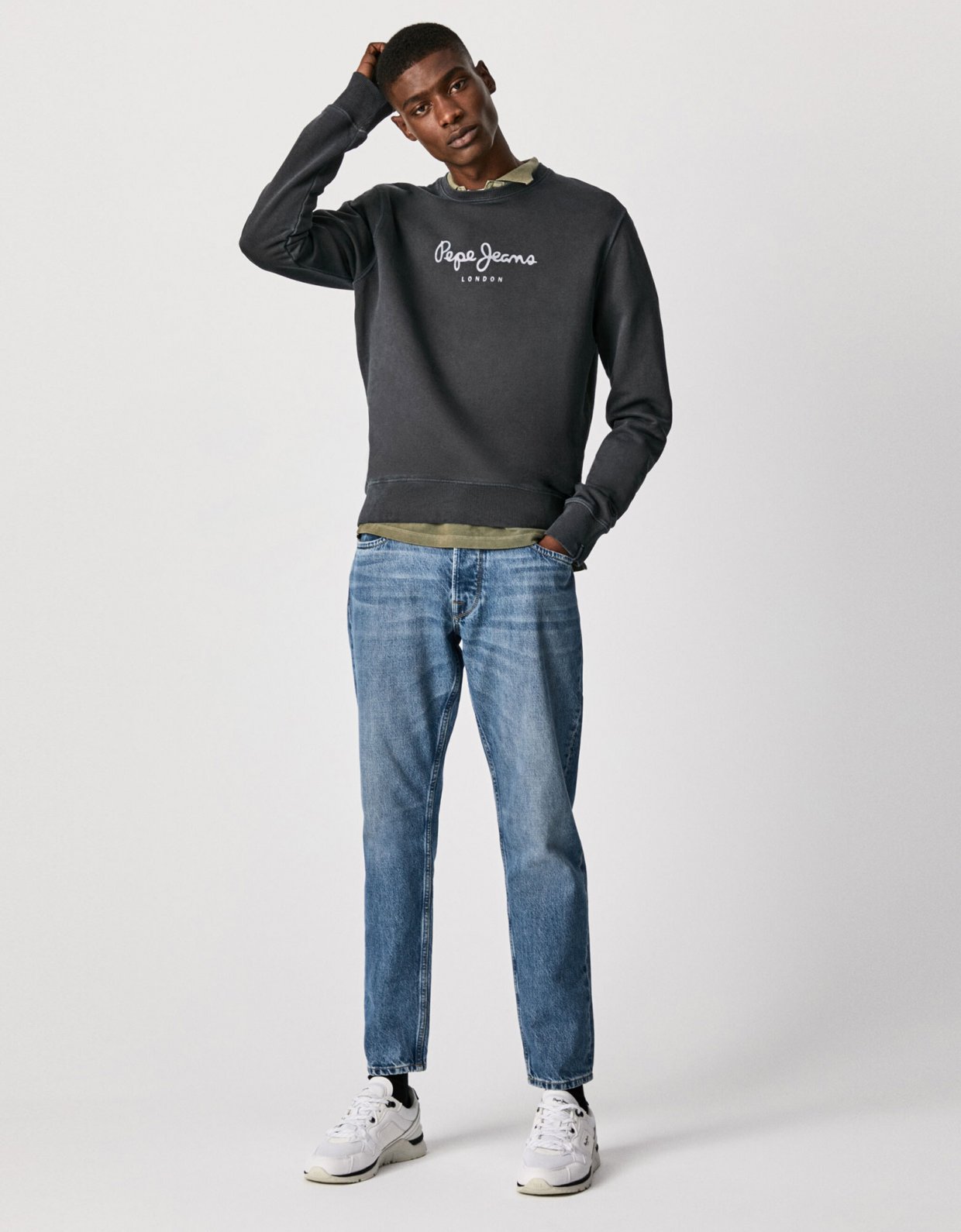 Pepe Jeans Dylan basic logo sweatshirt infinity