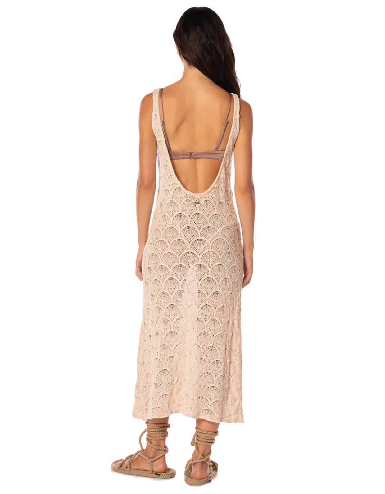 Maaji Wavy shell quartz midi dress