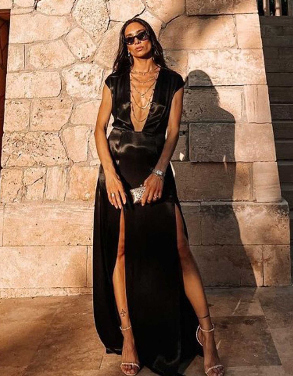 Nadia Rapti Pearl perfect dress black