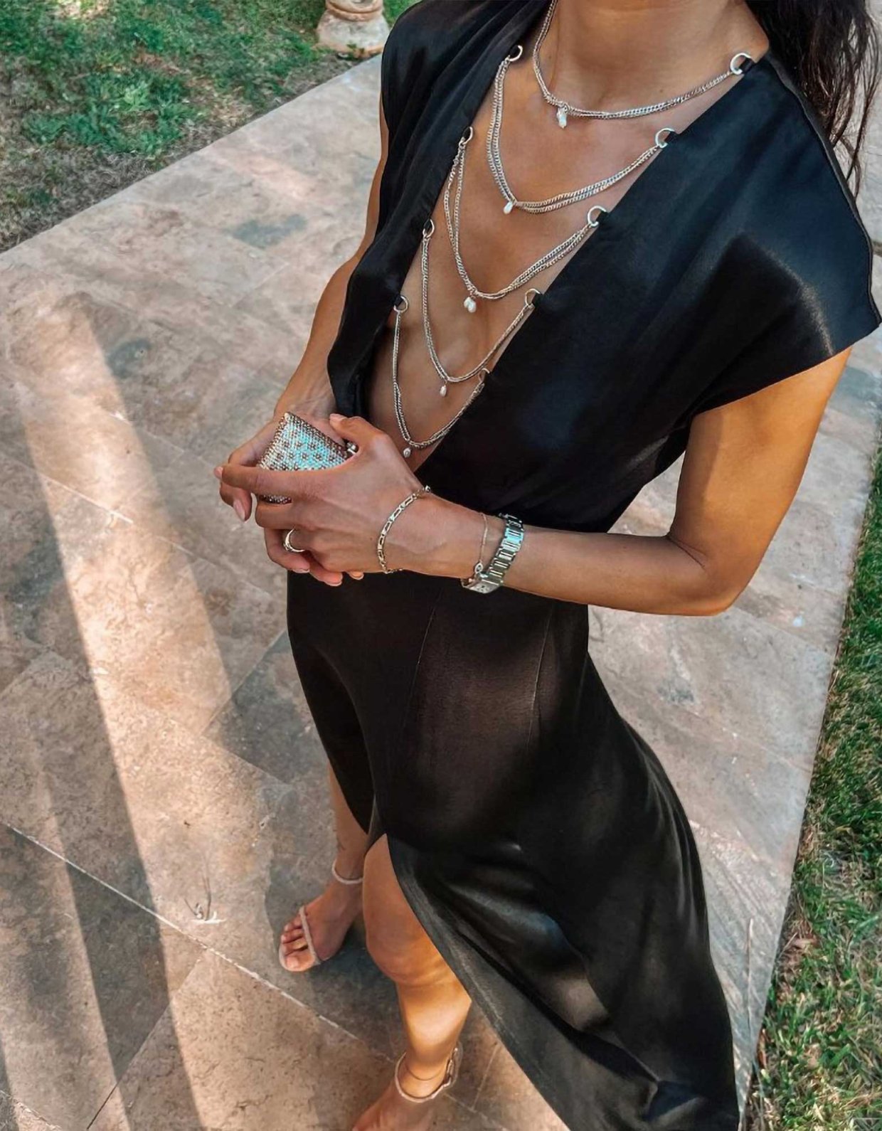 Nadia Rapti Pearl perfect dress black
