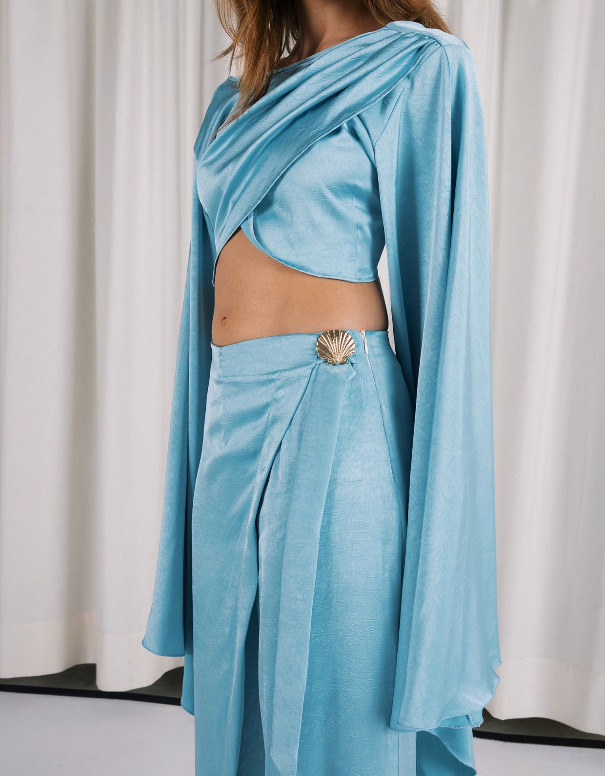 Abstracto Pelagia top wide sleeves