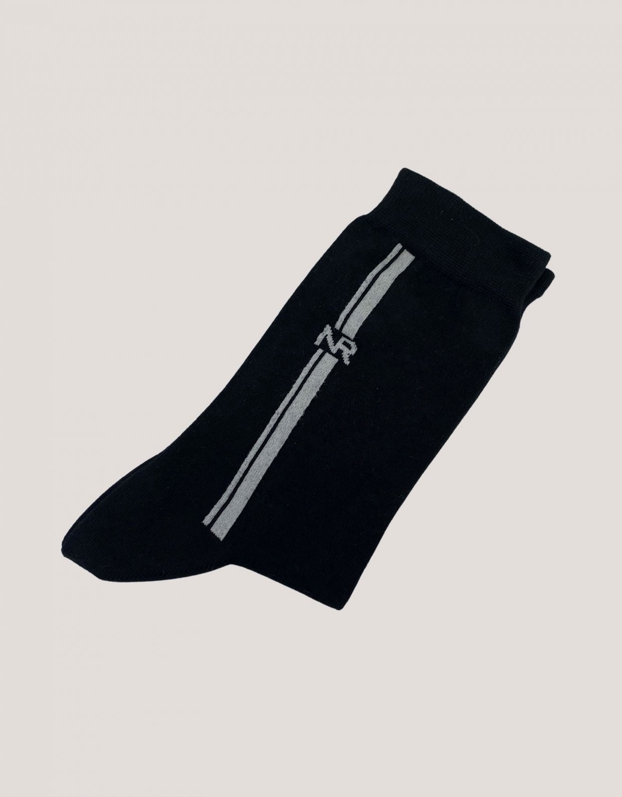 Nadia Rapti Lines n logo socks black