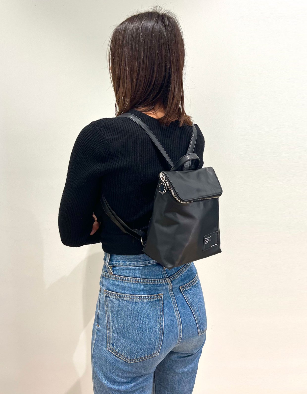 Kendall + Kylie Nina medium backpack black
