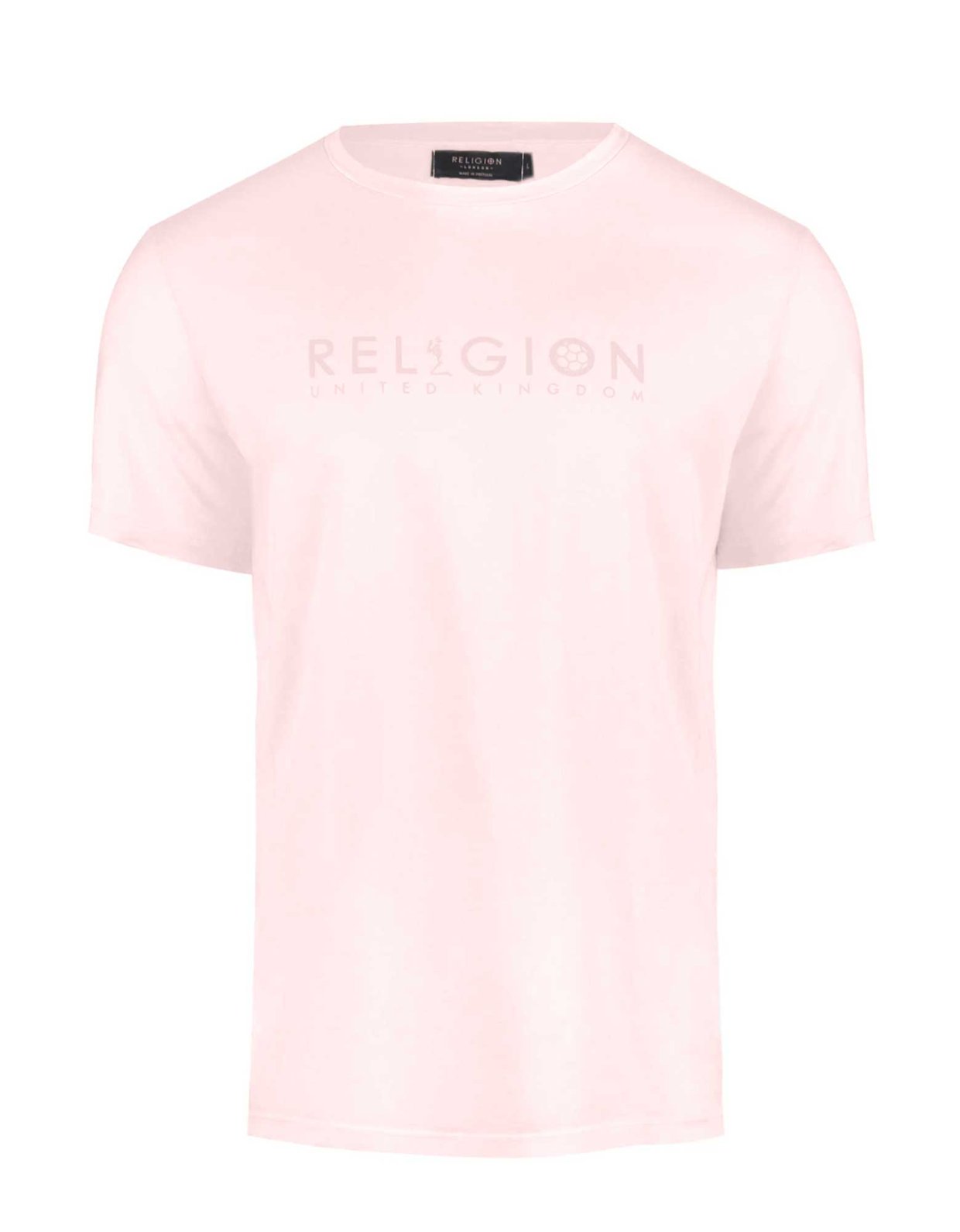 Religion UK football tee pale pink