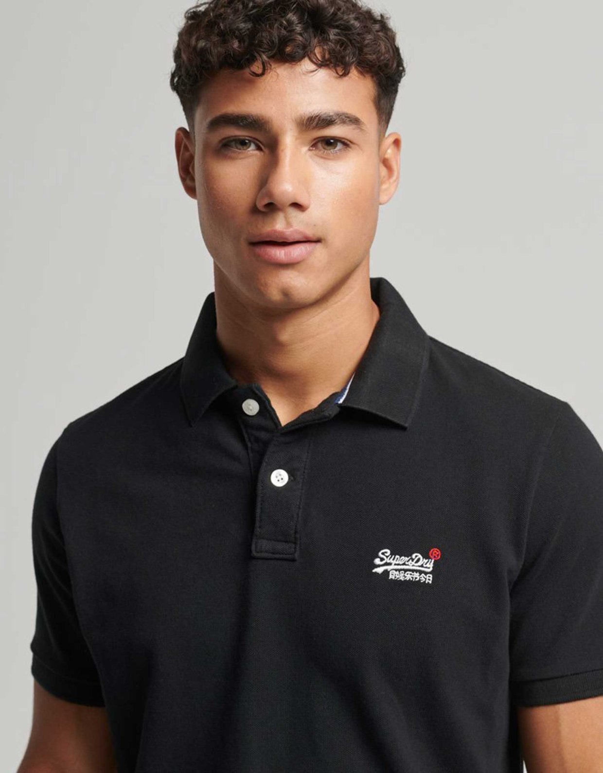 Superdry Classic pique polo black