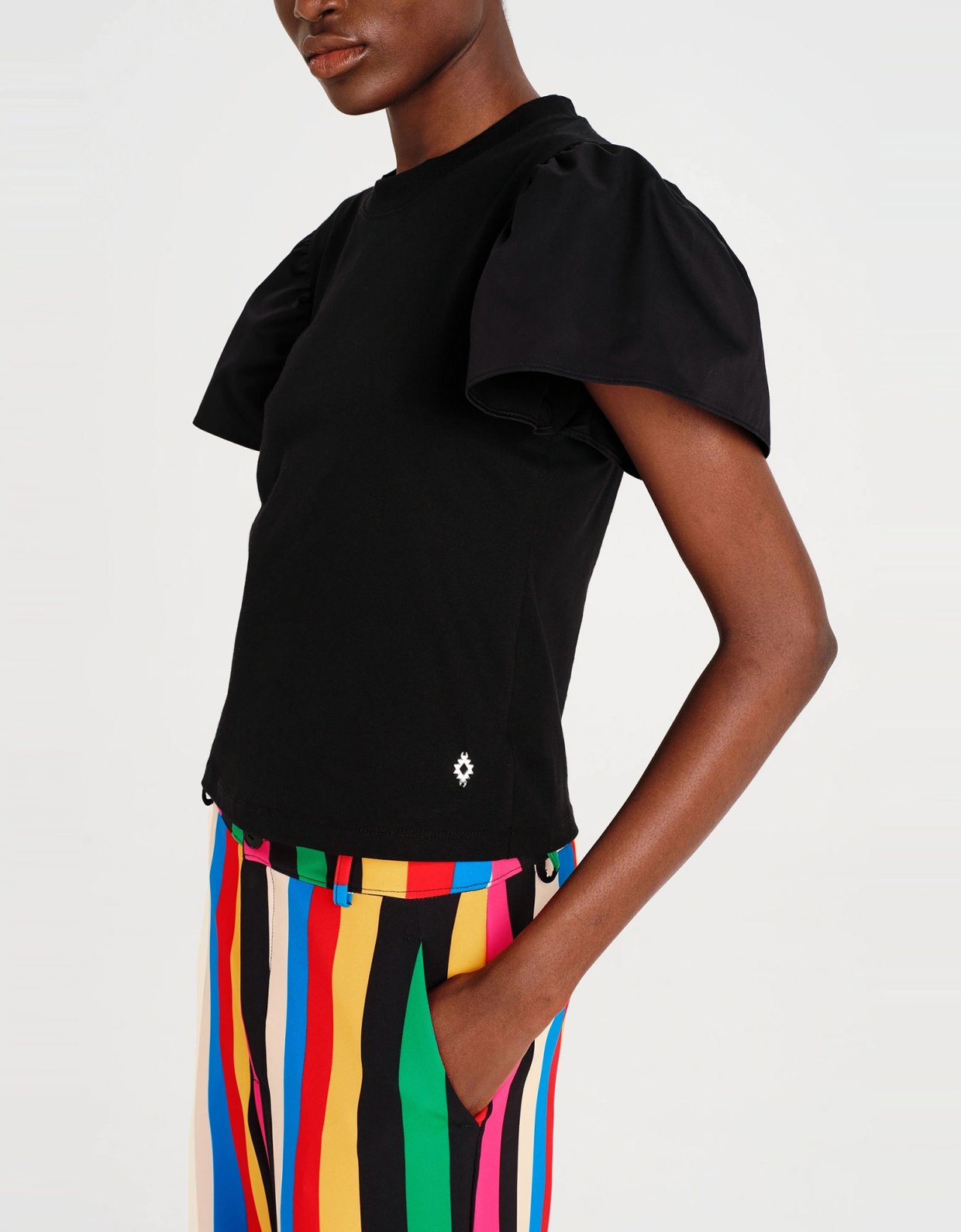 Peace and Chaos Plumage top black