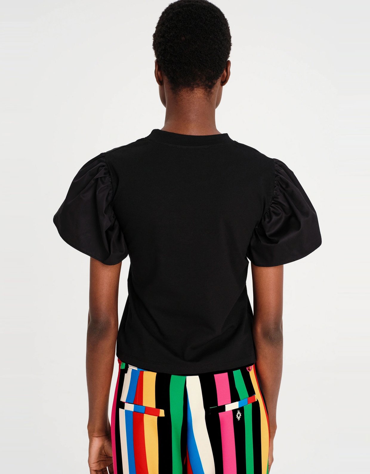 Peace and Chaos Plumage top black