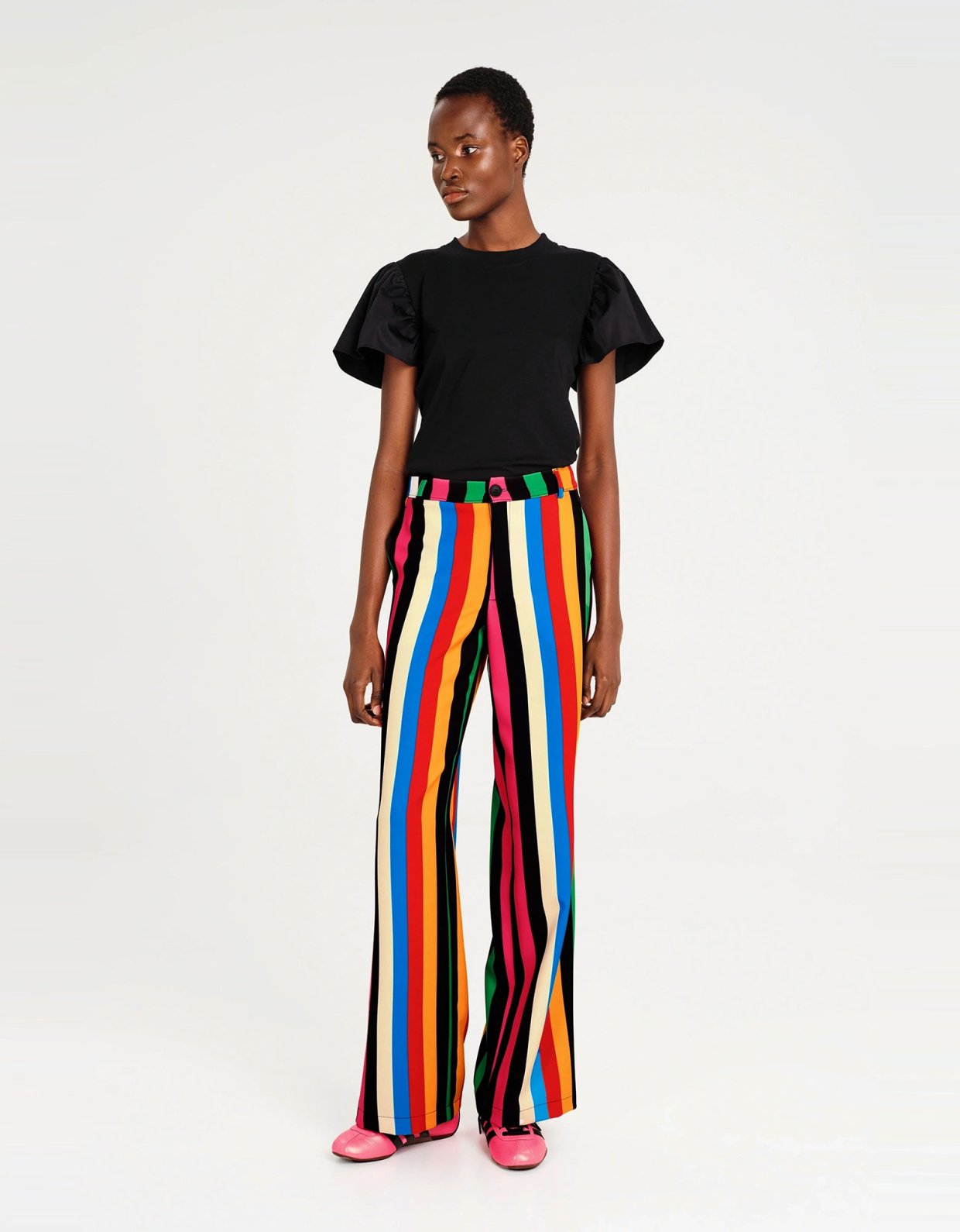 Peace and Chaos Plumage top black