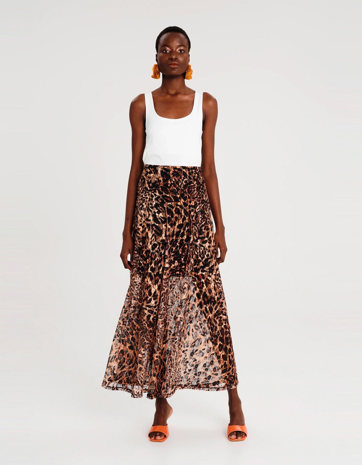 Peace and Chaos Pulse lace long skirt