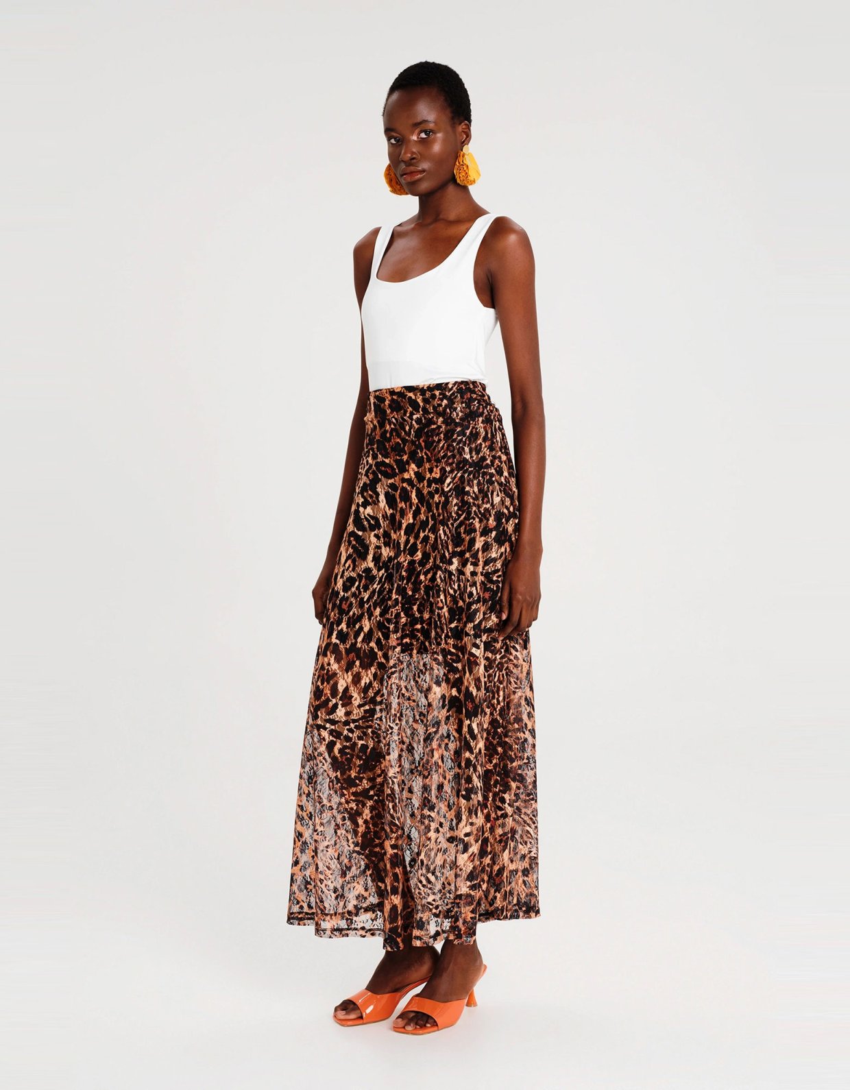 Peace and Chaos Pulse lace long skirt