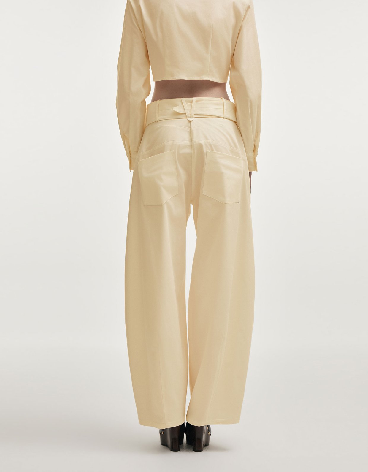 Nadia Rapti Pure barrel trousers butter yellow