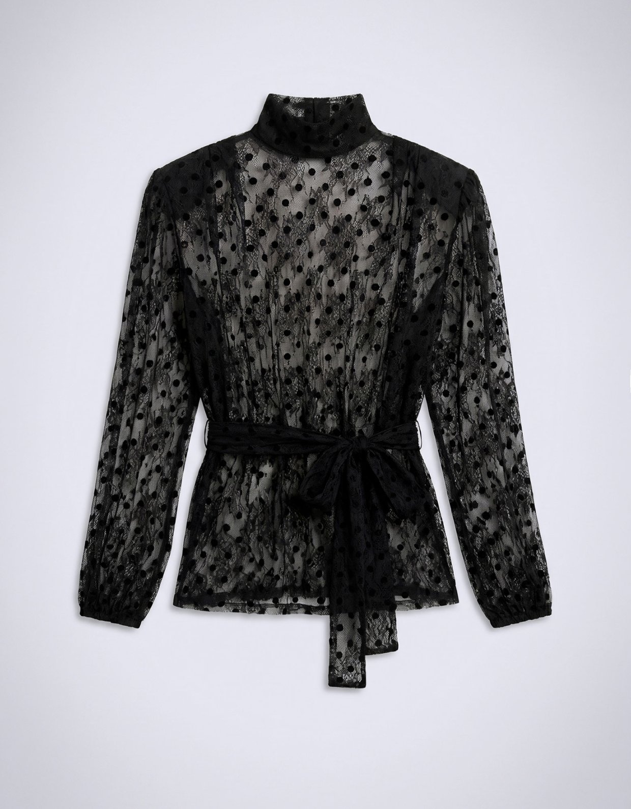 Mallory the label Rosette black lace top