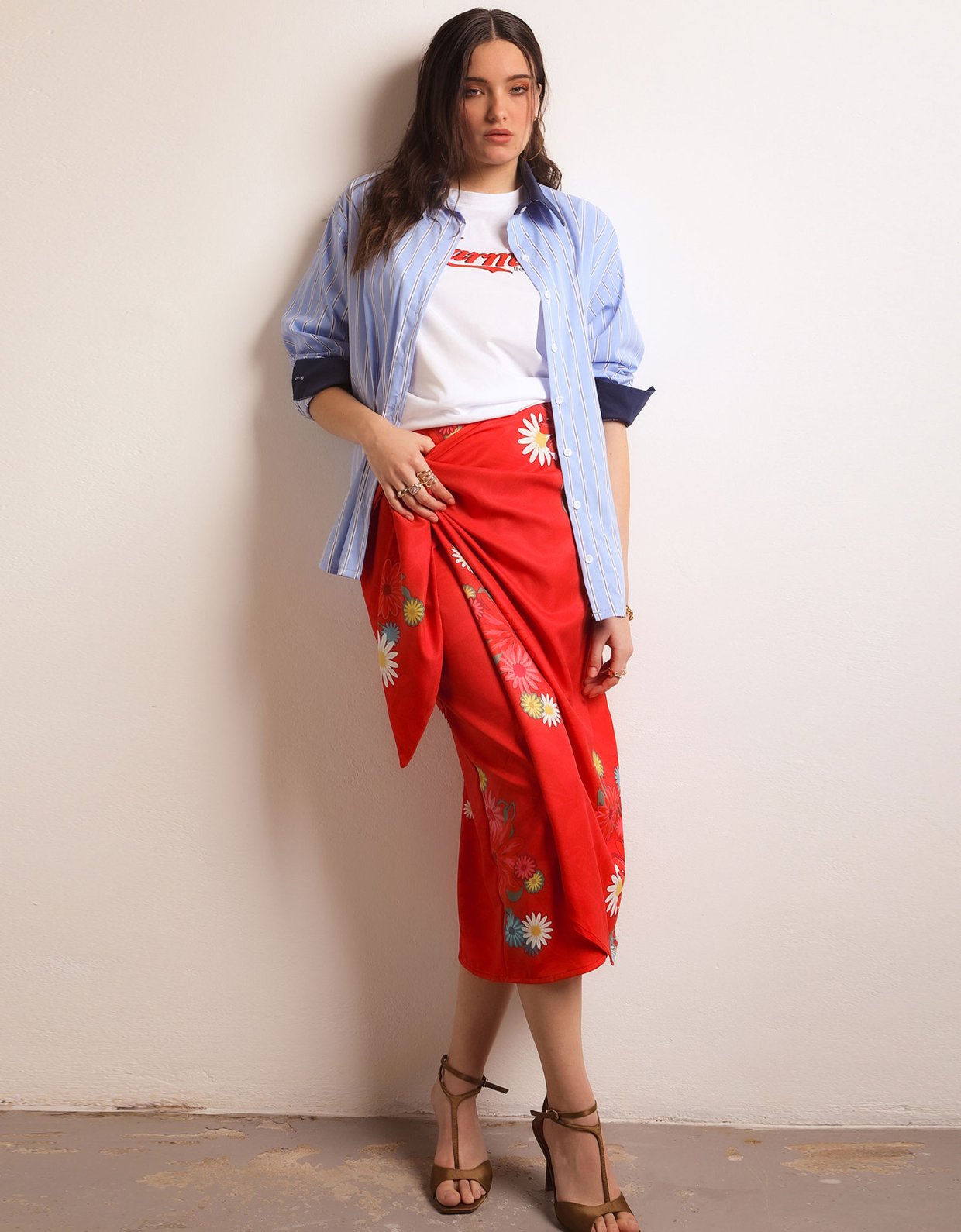 Bee Me Rosie red skirt