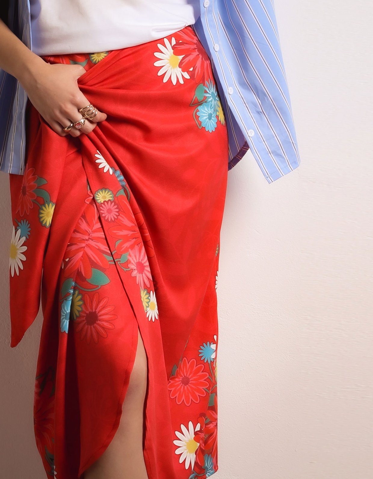 Bee Me Rosie red skirt