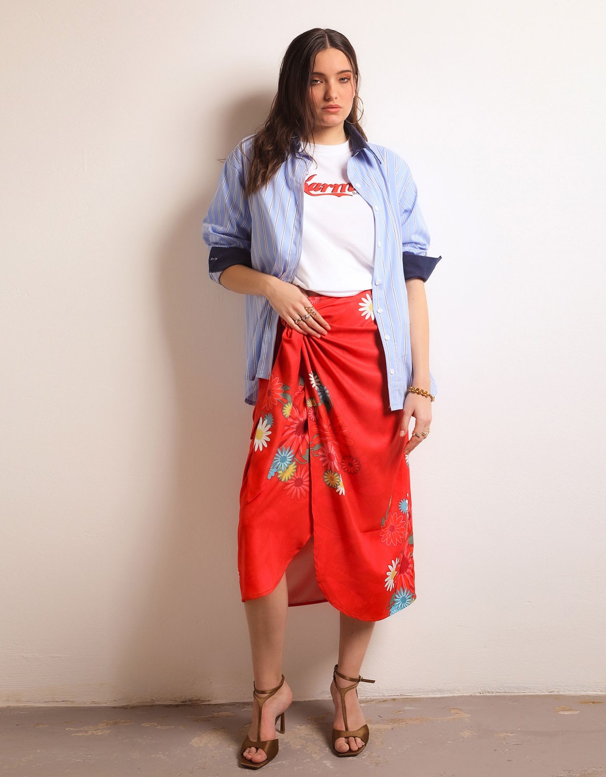 Bee Me Rosie red skirt