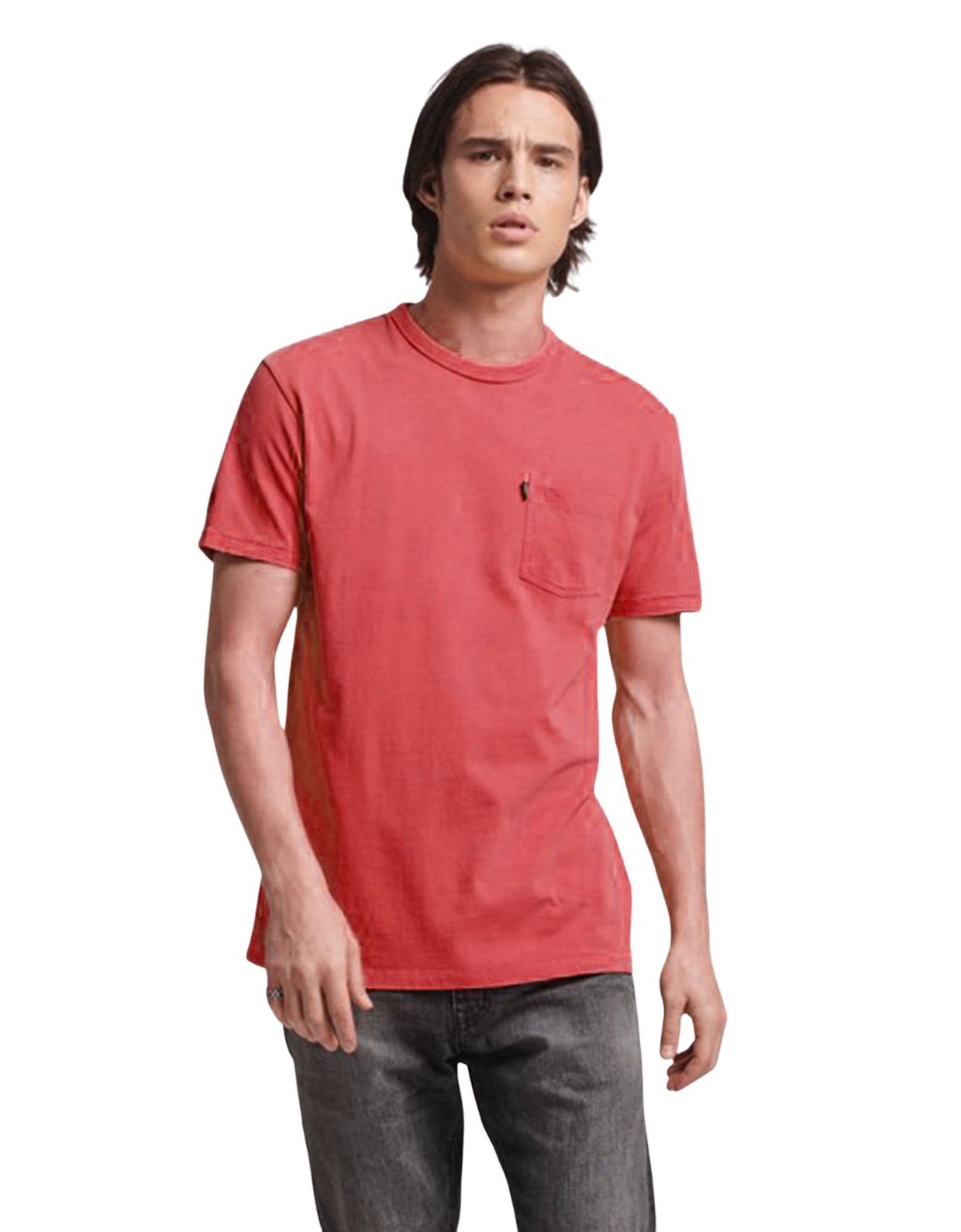 Superdry Ovin vintage surf ranchero pkt tee soda pop red