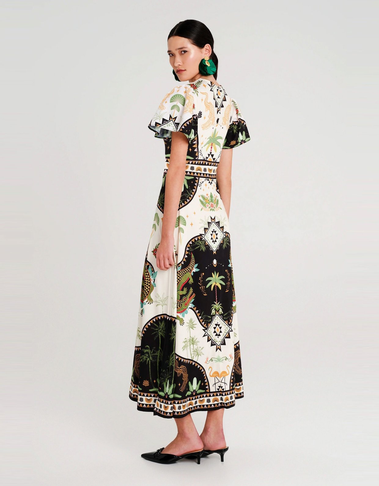 Peace and Chaos Reptile long dress