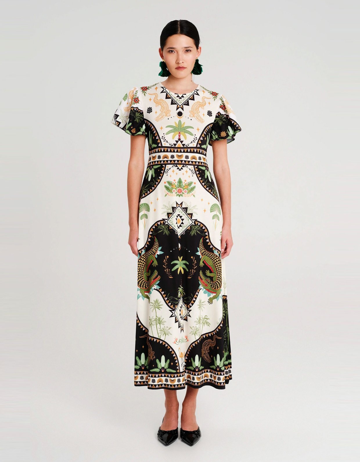 Peace and Chaos Reptile long dress