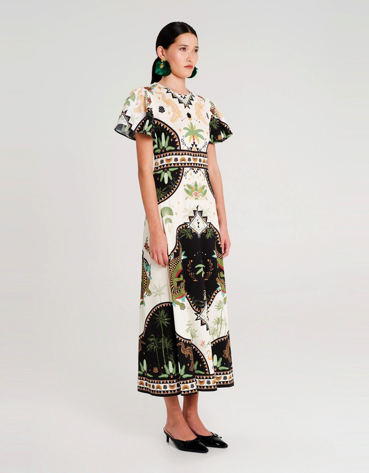 Peace and Chaos Reptile long dress